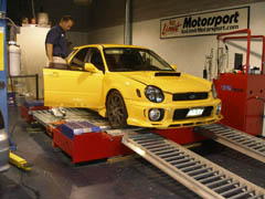 2003 WRX vf37 twin scroll on the dyno results